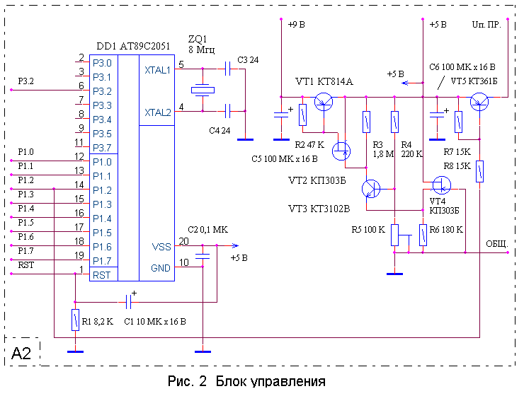 Электрическая схема эхолота Практик 6 PRO - инструкция и схематические диаграммы